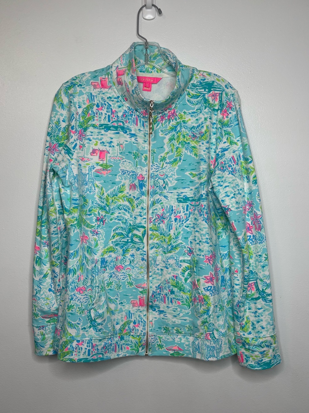 Lilly Pulitzer Betsey Zip Up Jacket Size Medium 001613